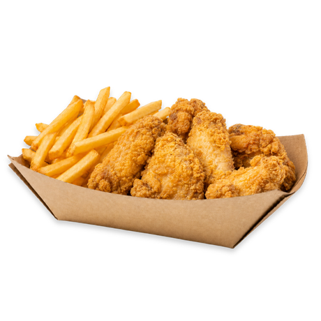 pollo frito original con patatas